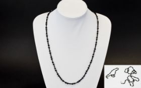 Antique Whitby Jet Necklace Requires som