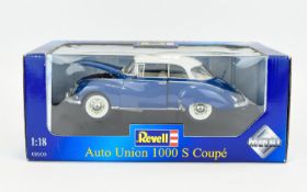 Revell Blue Auto Union 1000 S Coupe.