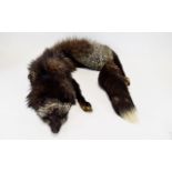 Vintage Full Pelt Silver Fox Stole An ex