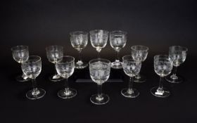 A Set Of Whisky Glasses Twelve in total