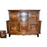 Large European Oak Court Cupboard/Dresse