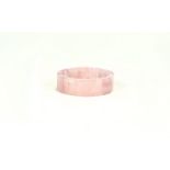 Rose Quartz Bangle Style Bracelet, polis