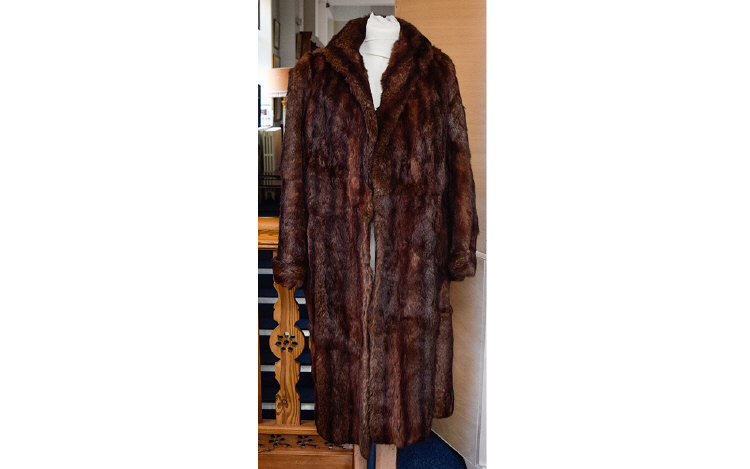 Rabbit Fur Coat, Ladies 3/4 length Coney