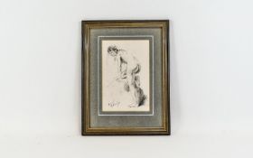 Franco Matania (born 1922) Nude Pencil 8