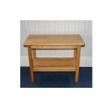 Modern Light Oak Sidetable. 35 by 20 inc