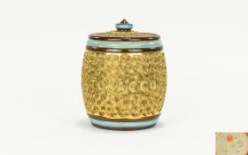 Royal Doulton - Gilt Circle Lidded Tobac