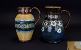 Doulton Lambeth Late 19th Century Jugs (