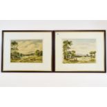 Percy Lancaster Pair Of Framed Watercolo