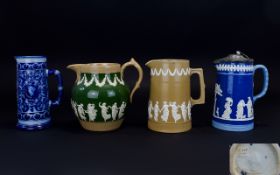 Four Various English Late 19thC Jugs com