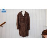 Astrakhan Vintage Coat Three quarter bro