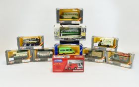 Collection of ( 10 ) Corgi Vehicles. Includes 1/ Corgi Classics Royal Mail 06203 Morris Van. Scale