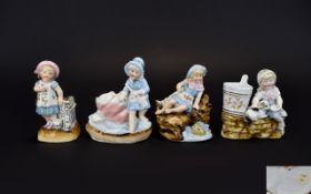 Conta and Boehme Mid 19th Century - Fine Collection of Hand Painted Figural Porcelain Novelty Match