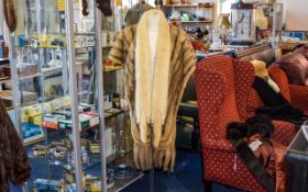 Vintage Large Mink Stole/Shoulder Wrap And Full Pelt Stole Two items in total, the first a large