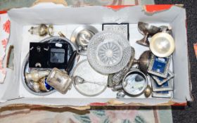 Box Containing A Mixed Lot Of Silver Plated Ware