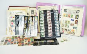 Two Stamp Albums Containing A Mixed Lot Of World Stock Stamps, Mostly 20thC Some 19th,