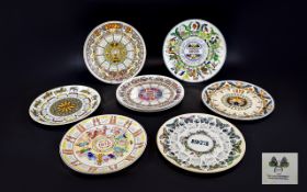 Collection of Wedgwood Boxed Cabinet Plates comprising 1971-1979 (9) in total.