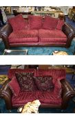 Modern 3 Seats & 2 Seater Luxury Leather and Upholstered Sofas. Large & Deep Size.