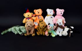 Ty Beanie Babie Interest - Quality Collection of ( 10 ) Ty Beanie Bears,