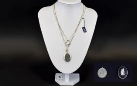 Small Collection of Silver Jewellery comprising heart shaped pendant and necklace,