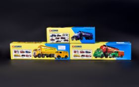 Three Corgi Classics Including an Ever Ready Scammell highwayman tanker set number 16303,