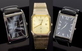 Three Various Gents Wristwatches comprising Accurist Quartz Analogue Gents watch in original box,