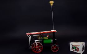 Mamod Scale Model Painted Metal Steam Tractor with functioning parts in as new condition complete