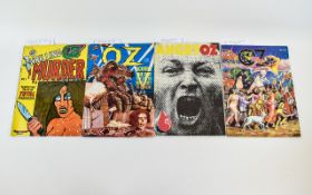 A Small Collection Of Oz Magazines Four issues of Richard Neville's iconic counter cultural