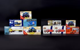 Eight Corgi Classics and Two The Dinky Collections.
