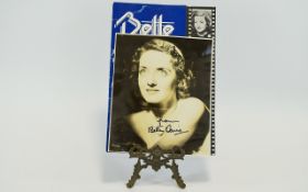 Bette Davis Autograph on Photo & Programme.