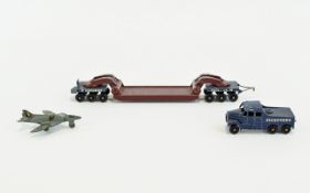 A Small Collection Of Vintage Toy Vehicles Three in total to include, Lesney Scammel 6x6 tractor,