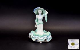 Coalport - Ltd Edition ( Special ) and Numbered Hand Painted Figurine ' The Ascot Lady ' A David