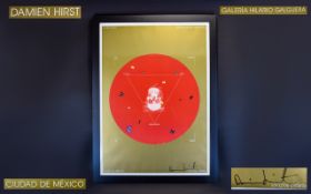 Damien Hirst "THE DEATH OF GOD" Signed Exhibition Poster Signed by the artist in black felt tip pen