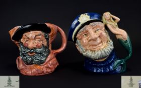 Royal Doulton Character Jugs Two in total, The first 'Old Salt', model D6551, designer Gary Sharpe,