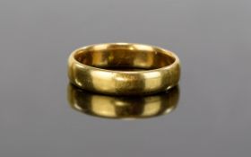 Antique 22ct Gold Wedding Band. Fully Hallmarked. Excellent Condition, 4.9 grams.