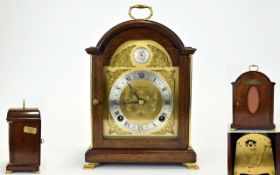 Elliot Clock - London Tempus Fugit Oak Cased Bracket Clock. c.1970.