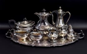 Collection of Silver Plated Ware comprising large two handled oval tray,