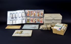 Quantity Of Cigarette Cards To Include 3 Boxes Of Loose Wills & Players + An Album Containing