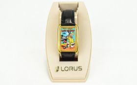 Mickey Mouse Walt Disney's Society Dog Show - Comic Character Wrist Watch by Lorus with Tin-Fifi.