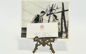 Elizabeth Taylor & Richard Burton Autograph on Photograph & Envelope. Superb Lot.