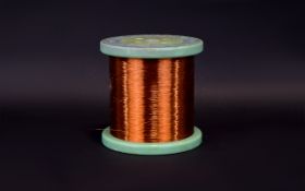 A Large Roll Of Fine Copper Wire Marked