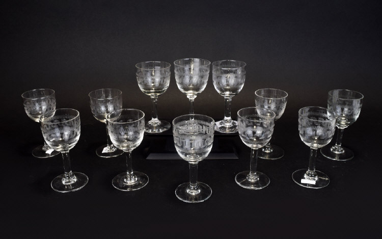 A Set Of Whisky Glasses Twelve in total