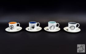 Susie Cooper Wedgewood Set of Coffee Can