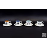 Susie Cooper Wedgewood Set of Coffee Can