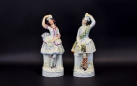 Staffordshire Mid 19th Century Pair of S