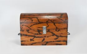 Modern Small Wooden Chest of solid const