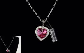 Swarovski Elements Heart Shaped Solid Si