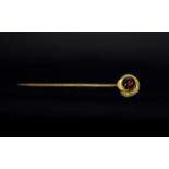 Victorian Period Large 9ct Gold Stick Pi