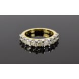 9ct gold, Diamond Half Eternity Ring.