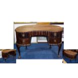 Kidney Shaped Converted Dressing Table,