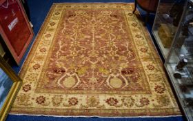 Hand Knotted Ziegler Wool Rug based on t